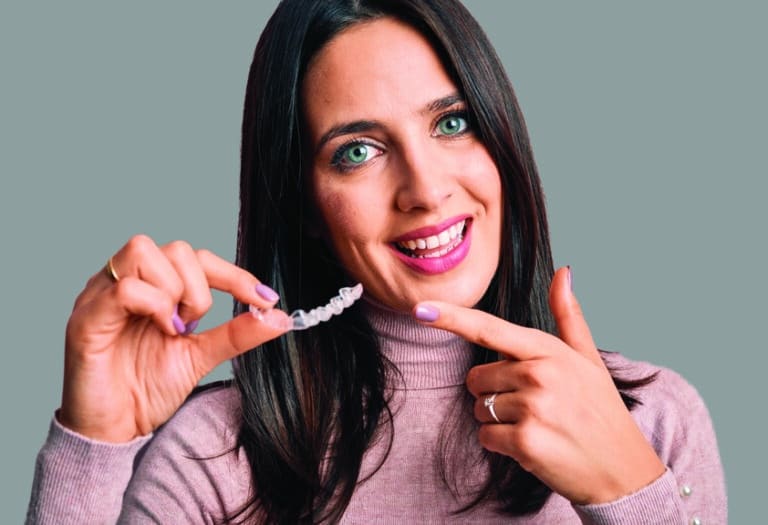 woman with Invisalign